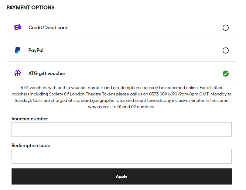 How do I redeem an ATG Gift Voucher? – ATG Tickets - United Kingdom