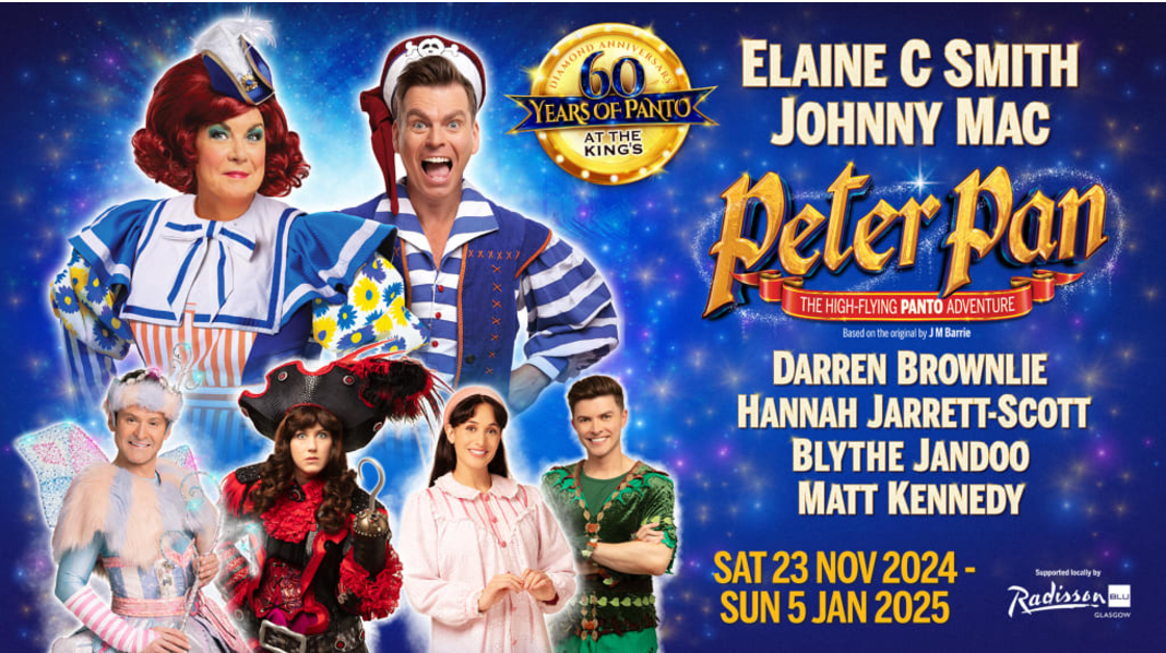 Who is staring in 'Peter Pan' at King's Glasgow? ATG Tickets United